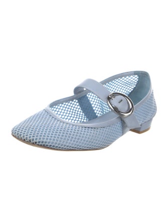 Stuart Weitzman Mesh Mary Jane Flats