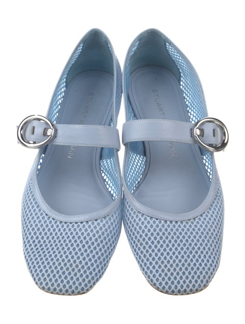 Stuart Weitzman Mesh Mary Jane Flats