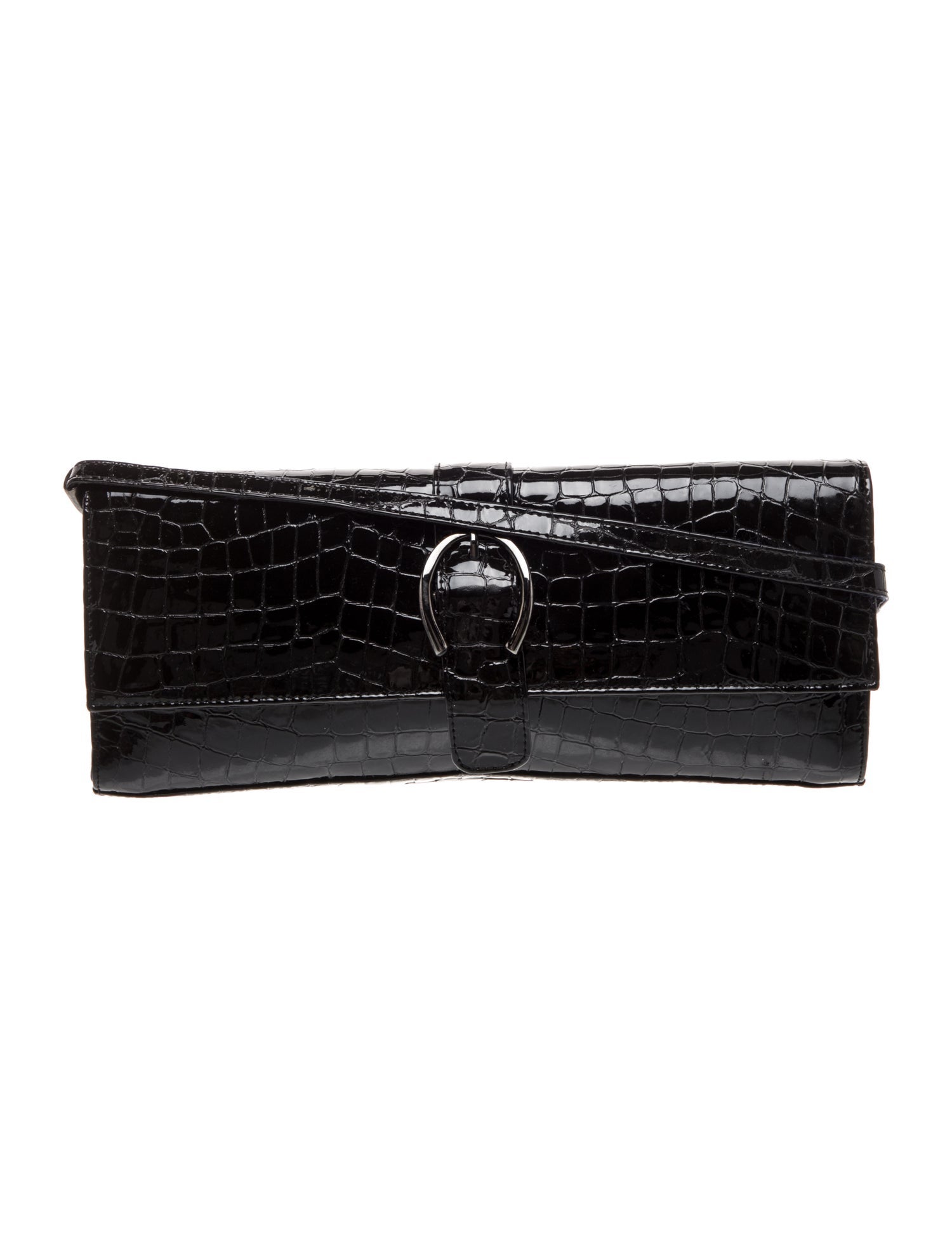 Stuart Weitzman Embossed Leather Shoulder Bag
