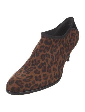 Stuart Weitzman Suede Animal Print Boots