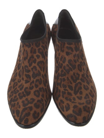 Stuart Weitzman Suede Animal Print Boots