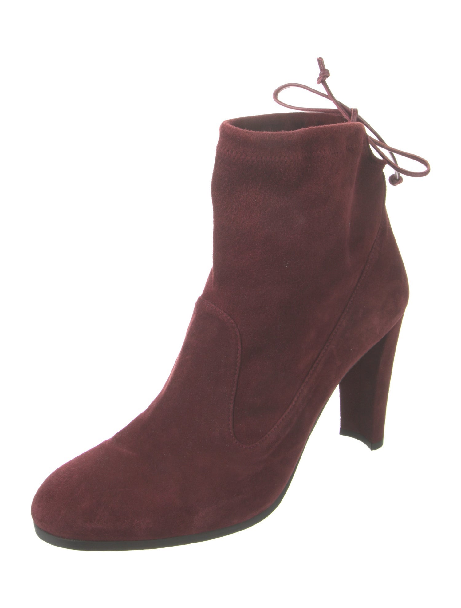 Stuart Weitzman Suede Lace-Up Boots