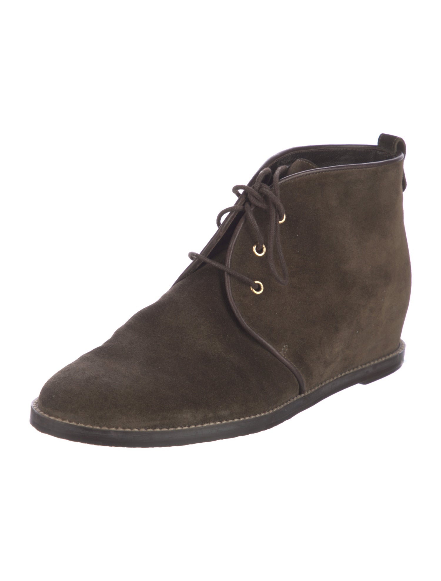 Stuart Weitzman Suede Lace-Up Boots