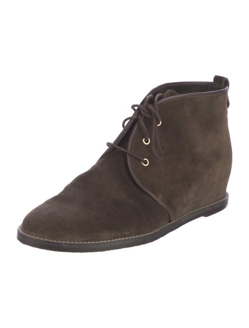 Stuart Weitzman Suede Lace-Up Boots
