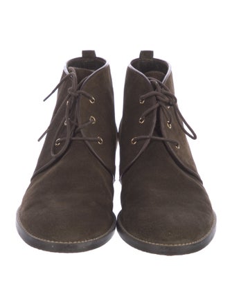Stuart Weitzman Suede Lace-Up Boots