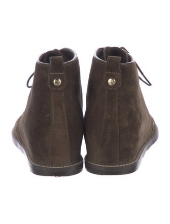 Stuart Weitzman Suede Lace-Up Boots