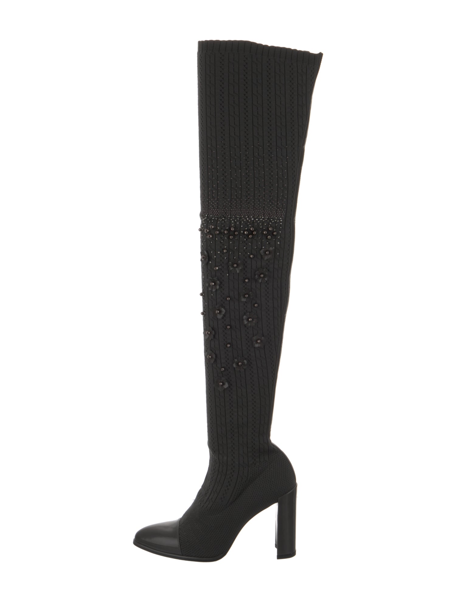 Stuart Weitzman Crystal Embellishments Sock Boots