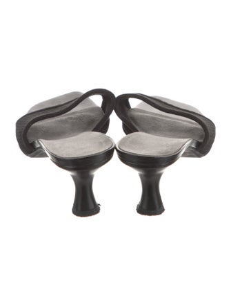 Stuart Weitzman Suede Lasercut Accents Slides