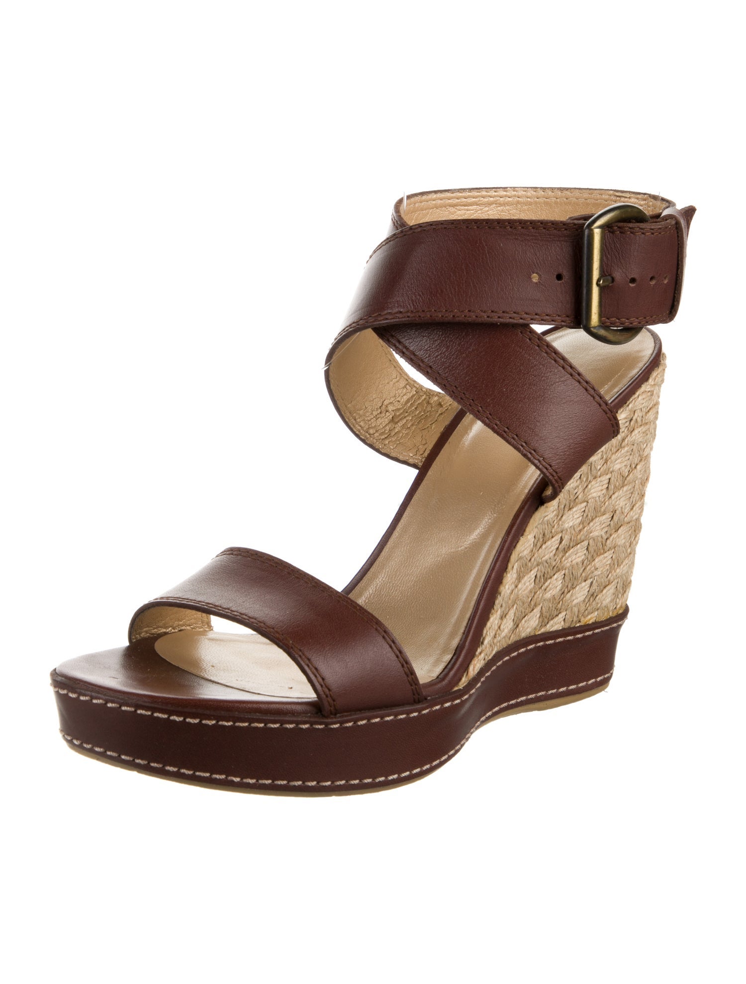 Stuart Weitzman Leather Espadrilles