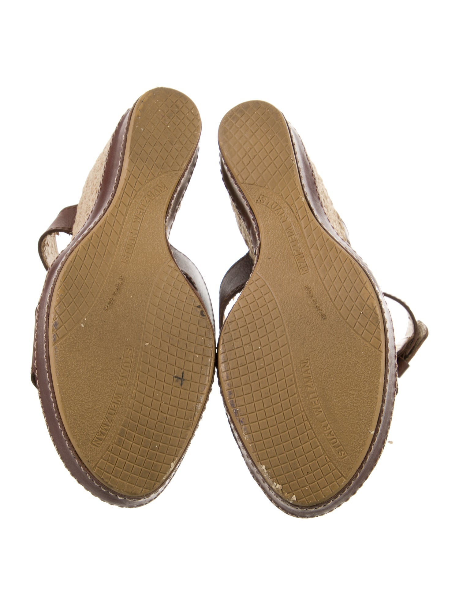 Stuart Weitzman Leather Espadrilles