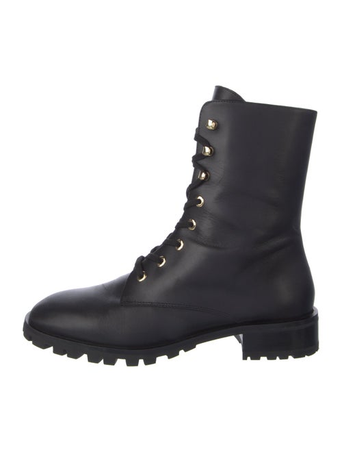 Stuart Weitzman Leather Combat Boots