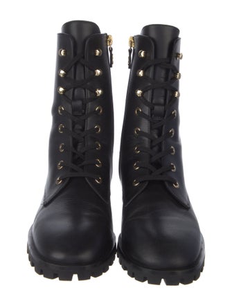 Stuart Weitzman Leather Combat Boots