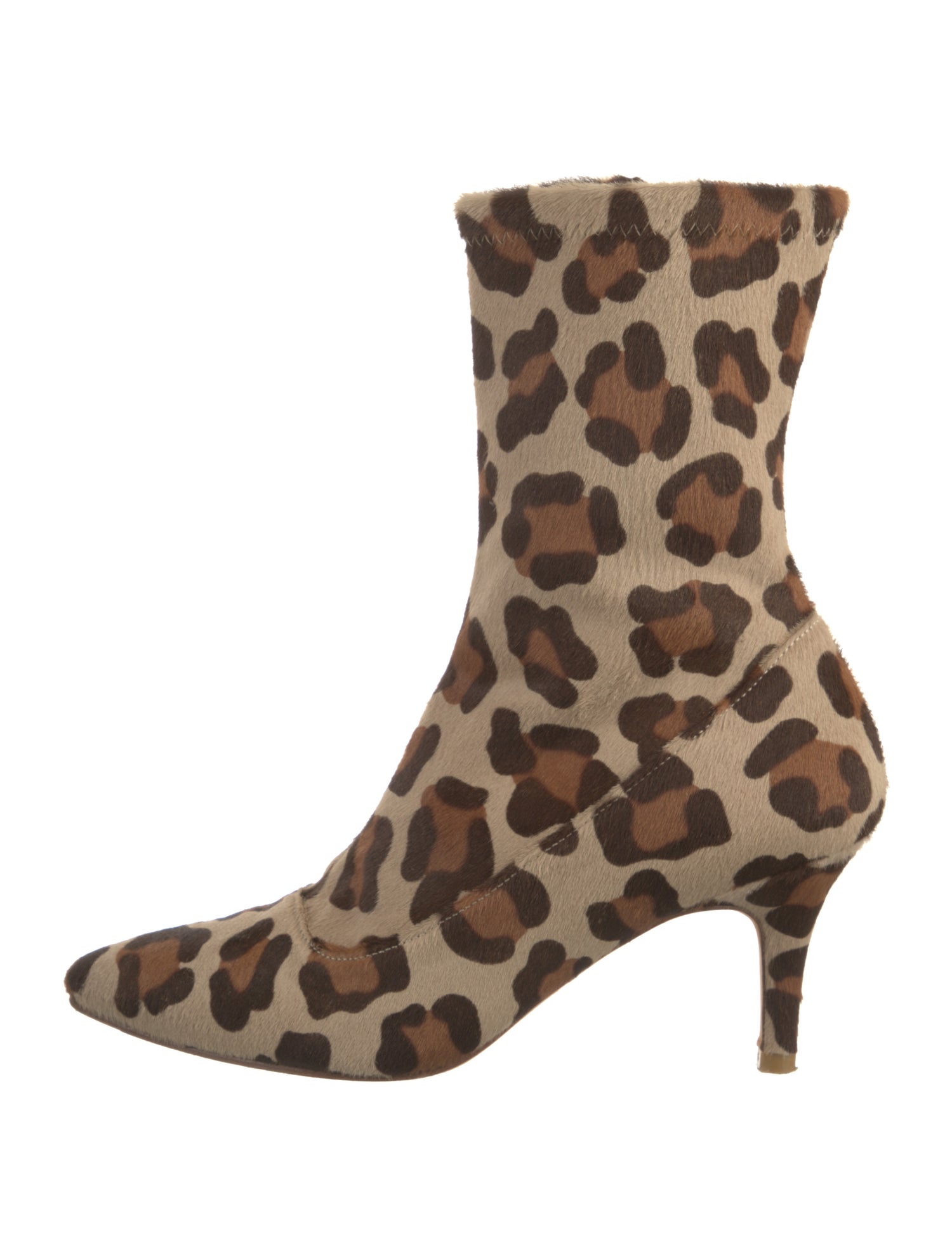 Stuart Weitzman Ponyhair Animal Print Sock Boots