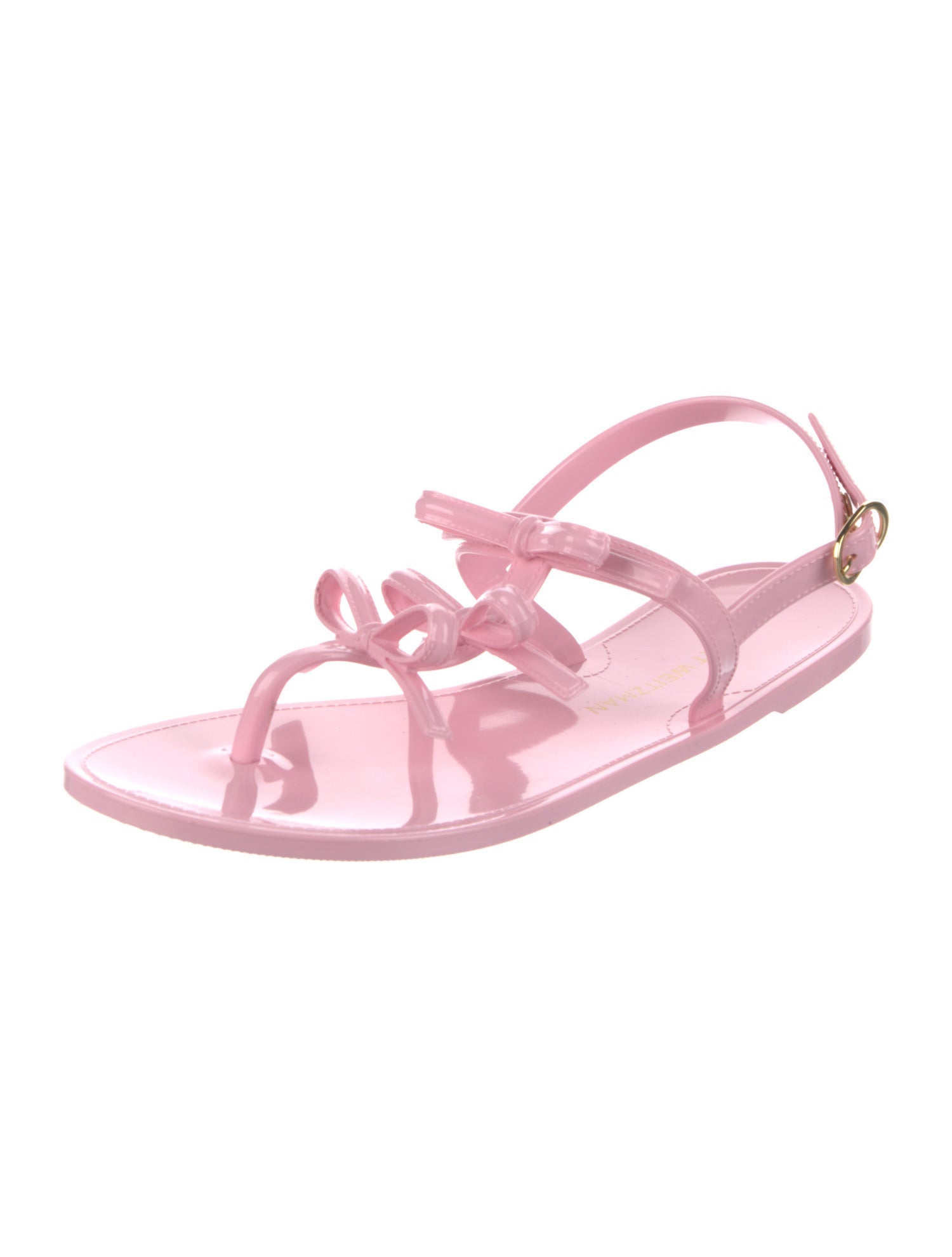 Stuart Weitzman Rubber Slingback Sandals