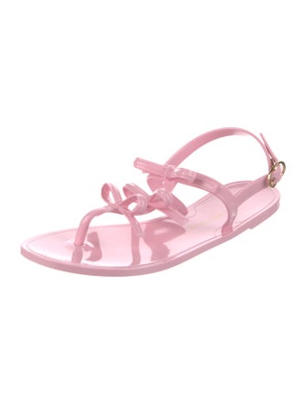 Stuart Weitzman Rubber Slingback Sandals