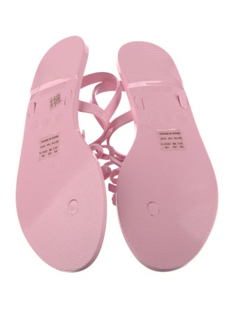 Stuart Weitzman Rubber Slingback Sandals