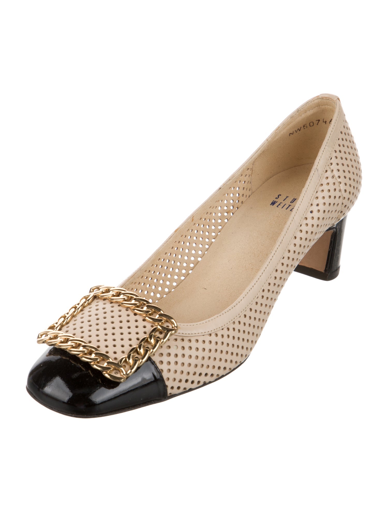 Stuart Weitzman Leather Animal Print Pumps