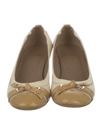 Stuart Weitzman Leather Colorblock Pattern Pumps