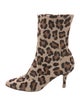 Stuart Weitzman Ponyhair Animal Print Sock Boots