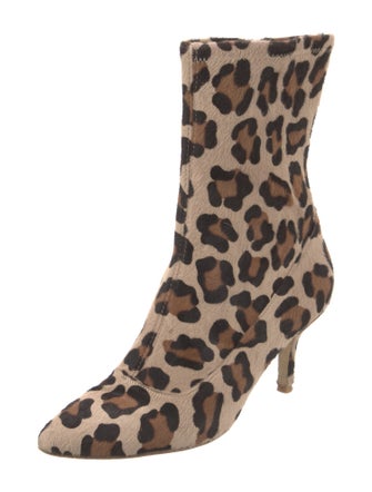 Stuart Weitzman Ponyhair Animal Print Sock Boots