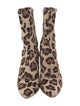 Stuart Weitzman Ponyhair Animal Print Sock Boots
