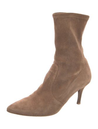 Stuart Weitzman Suede Sock Boots