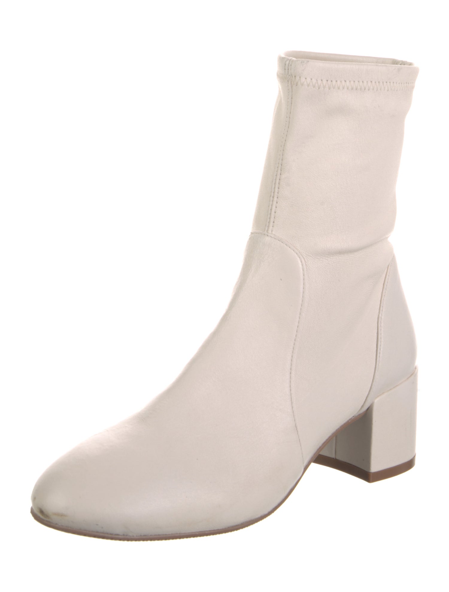 Stuart Weitzman Leather Sock Boots