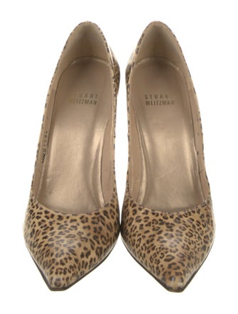 Stuart Weitzman Patent Leather Animal Print Pumps