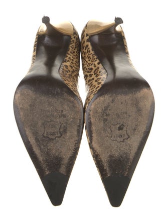 Stuart Weitzman Patent Leather Animal Print Pumps