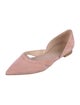 Stuart Weitzman Suede D'Orsay Flats