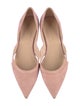 Stuart Weitzman Suede D'Orsay Flats