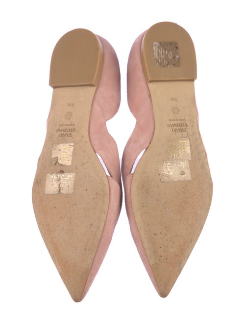 Stuart Weitzman Suede D'Orsay Flats