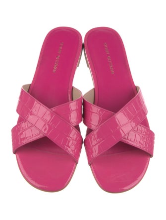 Stuart Weitzman Leather Slides