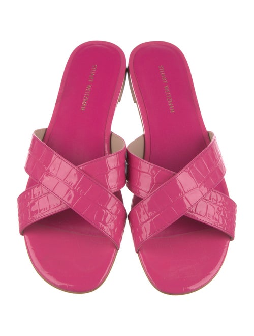 Stuart Weitzman Leather Slides