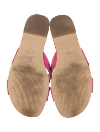 Stuart Weitzman Leather Slides