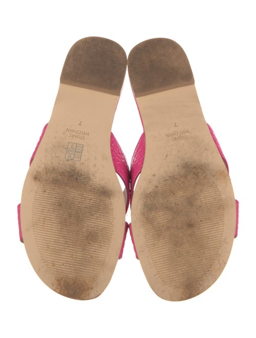 Stuart Weitzman Leather Slides