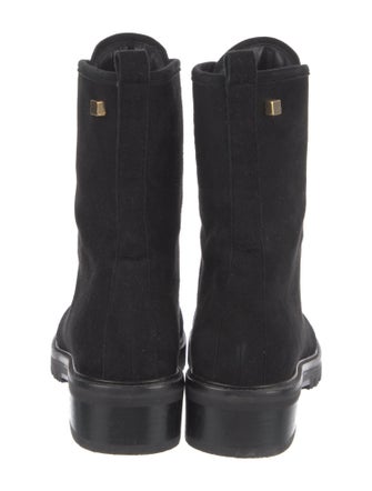 Stuart Weitzman Suede Combat Boots