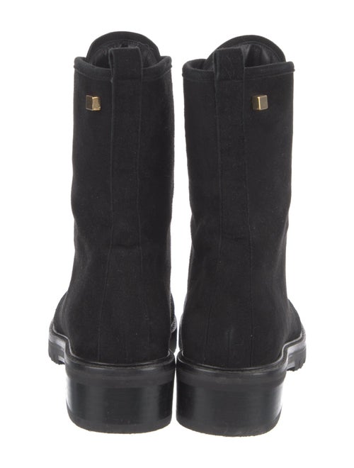 Stuart Weitzman Suede Combat Boots