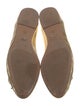 Stuart Weitzman Leather Bow Accents Ballet Flats