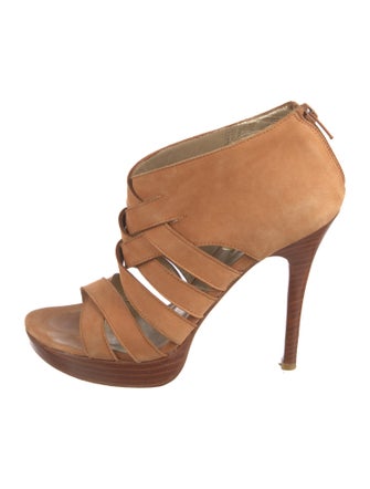 Stuart Weitzman Suede Animal Print Pumps