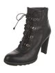 Stuart Weitzman Leather Lace-Up Boots