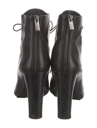 Stuart Weitzman Leather Lace-Up Boots