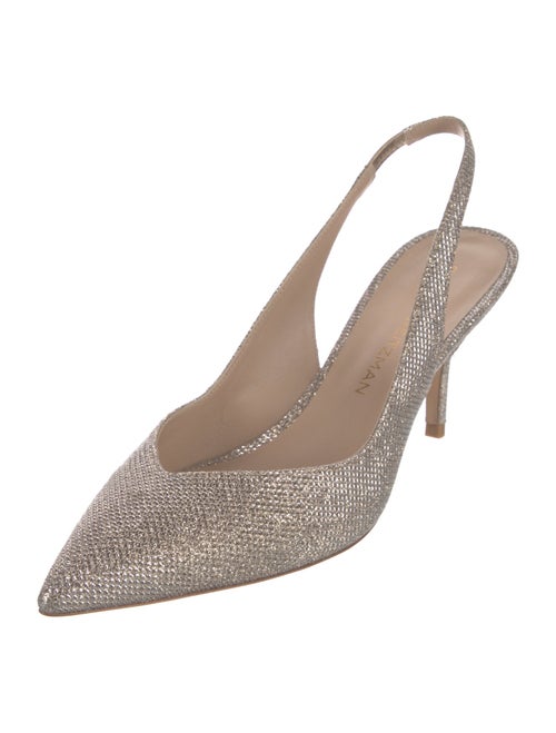 Stuart Weitzman Glitter Slingback Pumps