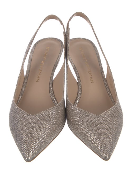Stuart Weitzman Glitter Slingback Pumps