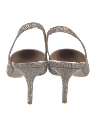 Stuart Weitzman Glitter Slingback Pumps