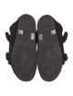 Stuart Weitzman Suede Beaded Accents Slides