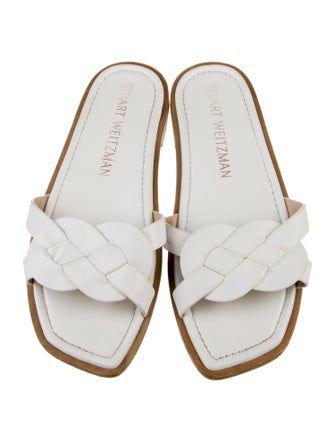 Stuart Weitzman Leather Slides