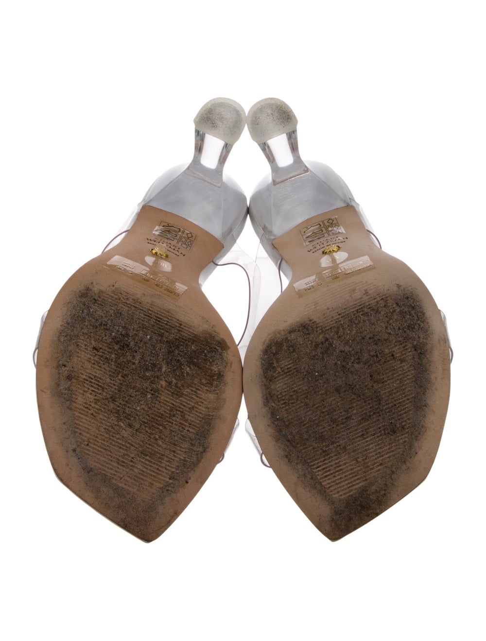 Stuart Weitzman PVC Slides Clear - image 5