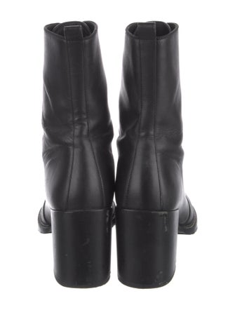 Stuart Weitzman Leather Combat Boots