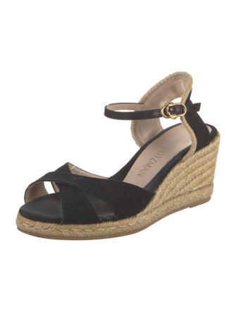 Stuart Weitzman Jute Braided Accents Espadrilles